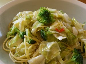 CABBAGE ANCHOVY PASTA